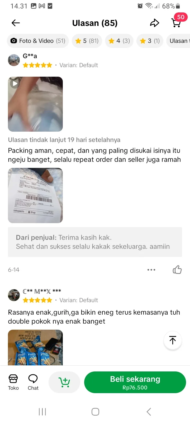 Review Cheese Stick Premium NakDe 5