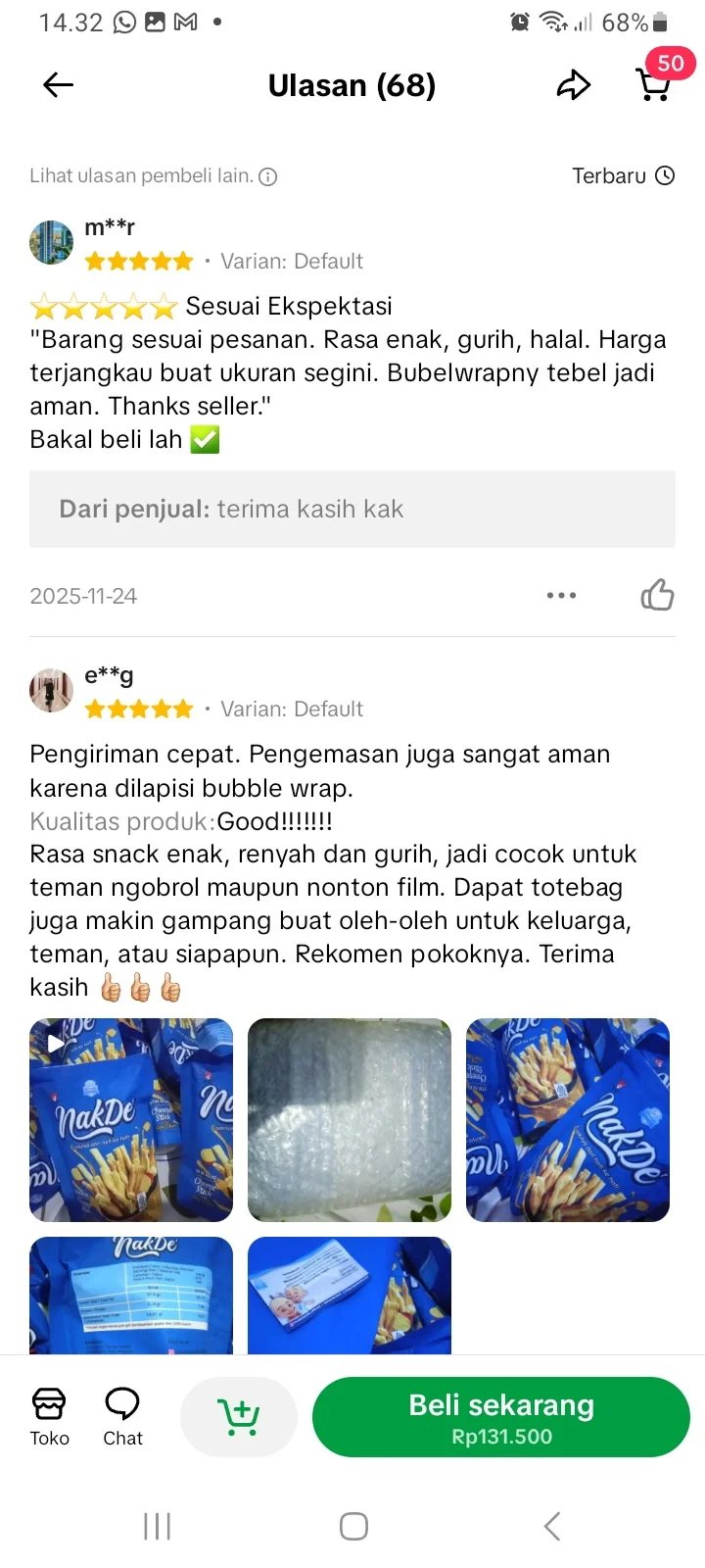 Review Cheese Stick Premium NakDe 4