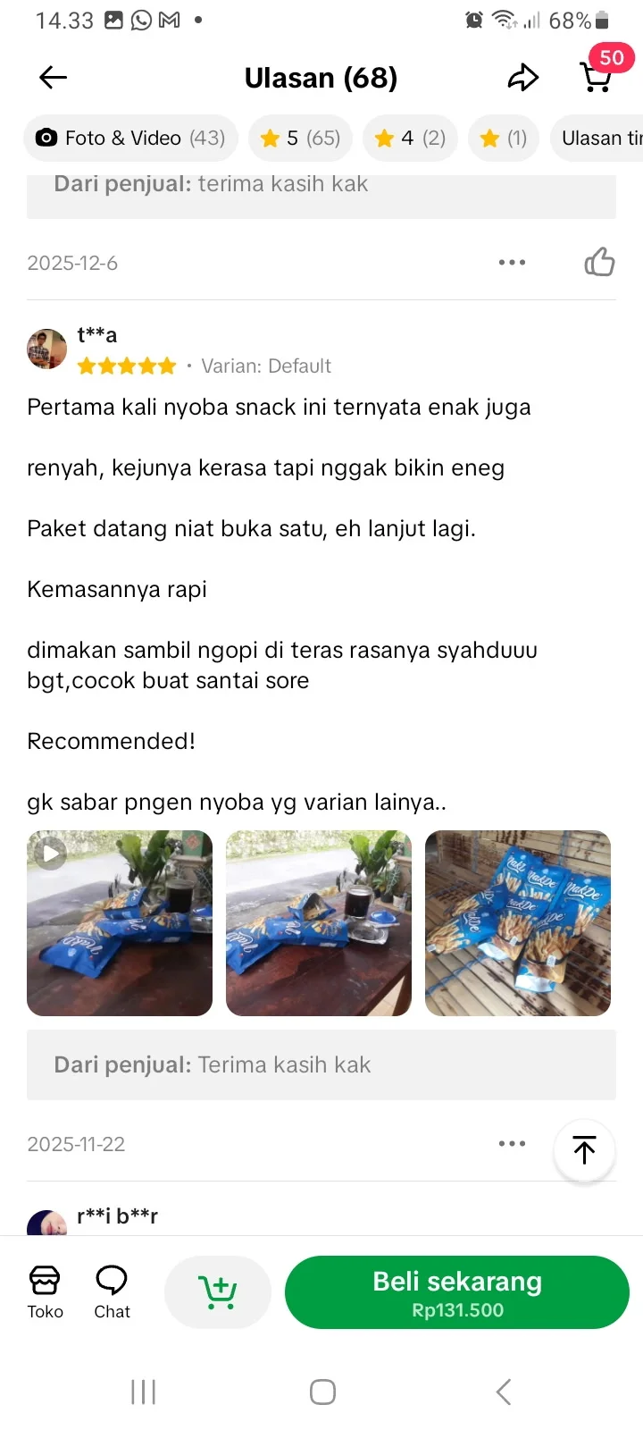 Review Cheese Stick Premium NakDe 2
